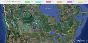 canoe-route-map - Canoe Across Canada