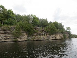 These limestone layers were prevalent in many places along the TSW.  They are often sitting on top of exposed Canadian Shield.